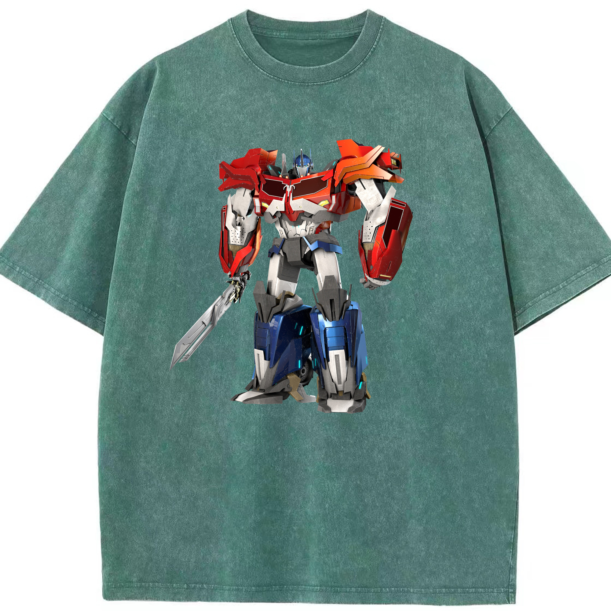 （画像用）  綿100% ヴィンテージ風 半袖Tシャツ（フロントプリント）